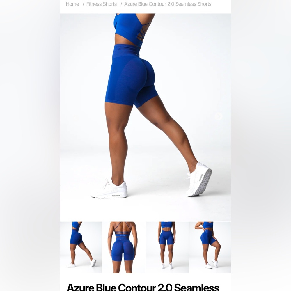 NVGTN Azure Blue Bike Shorts